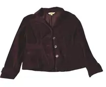 St. John's Bay women's PM Maroon Corduroy Jacket