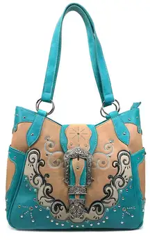 Western Rhinestone
Buckle Purse
