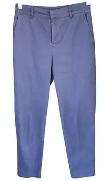Peruvian Connection Linen Blend‎ Cropped Pants Casual Blue Size US 2