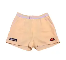RARE ELLESSE “TORTORETO” Tennis Shorts Light Yellow 80s Classic Retro Size XS