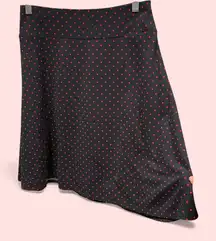 Cute Talbots navy red polka dot classic a-line skirt stretchy pull on style