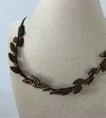 Brown leaf headband