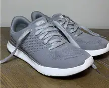 Kizik Women's Lima Gray Knit Lace Up Sneakers Shoes Size M 8.5 W 10