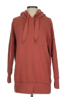 Aerie Side-Zip Hoodie Sweatshirt ‎ Dark Terracotta/ Warm Rust Color Size Small