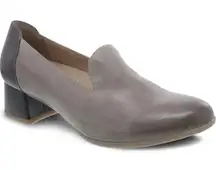 Dansko Preston Heel 37 Stone Burnished Nubuck Color Block