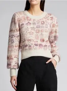 Loveshackfancy Kirsten Pullover Sweater in Stardust Fantasy size Large