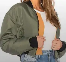 Hudson Jeans Hudson Rogue Cropped Bomber Jacket