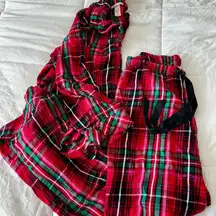 Victoria's Secret Plaid Pajama Set - Red and Green