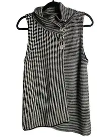 Habitat Clothes To Live In Size Xs Sleeveless Sweater Chunky Knit Vest Black