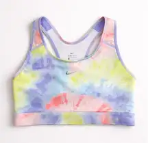 Nike Dri-Fit Tie Dye Sports Bra Women's Large Pastel Racerback