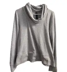 Yogalicious grey turtle neck sweatshirt size large