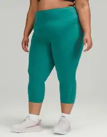 Lululemon Swift Speed High-Rise Crop 21" | Size: 8 | Teal Lagoon