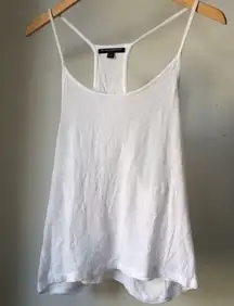 White Racerback Tank