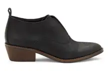NEW Lucky Brand‎ sz 6 Women Black Suede Leather Slip on Pointed Toe Ankle Bootie