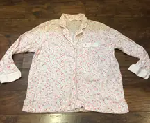 VS Victoria Secret Sleepwear Pajama Top Long Sleeve 