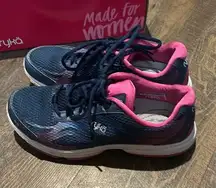 Ryka  Womens Devotion Plus 2 Walking Shoe Size 9 M Pink and Blud