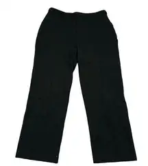 Lysse Women's Cropped Ponte Trousers Black Dress Pants Size M