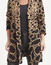 Leopard Print Long Cardigan