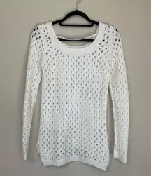 Light Cream Crochet Sweater