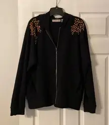 Lounge The Muses  Jacket with hoodie excellent condition size L color black