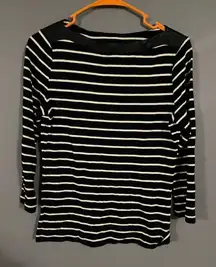 Chaps Long Sleeve Striped Shirt Size Small
