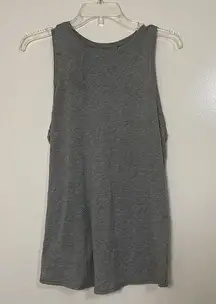 LULULEMON gray sleeveless keyhole tie back tank top size 4