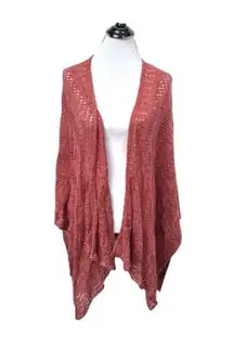 LC Lauren Conrad Terracotta Knit Lightweight Sweater Mauve Pink OSFM