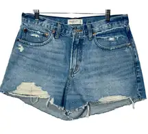 NEW Abercrombie & Fitch Curve Love Boyfriend Short Mid Rise Jean Shorts Sz 30 10