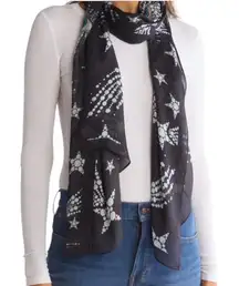 NWT Kurt Geiger Celestial Evil Eye Scarf Black