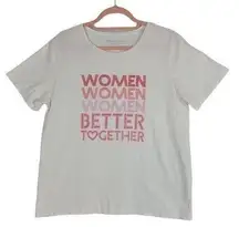 Draper James Barbie  Feminist Women Better Together Tee Sz L