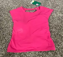 NWT open back active shirt size medium