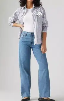 Levi's Premium 32x30 Baggy Dad Women's Jeans Own It Stone Medium Wash