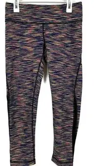 Zella  Multicolor Neon Space Dye Mesh Print Legging