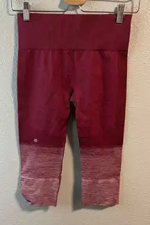 Lululemon Ebb to Street Crop Gradient Red