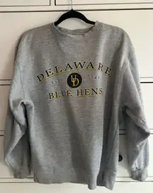 Grey University of Delaware Vintage Crewneck Sweatshirt 