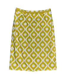 Boden Womens US 4 Mustard Pull On Skirt Career Church