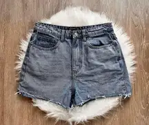 Pretty Little Thing Denim Jean High Rise Mom Shorts