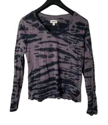 Pact 100% organic long sleeve tie dye shirt women's size small