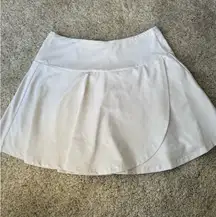 White Tennis Skirt with Built in Shorts