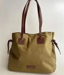 Dooney & Bourke Nylon Shopper Shoulder Tote - Tan