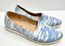 Life Stride Womens Size 5.5 Blue Bloom‎ 2 Slip On Flat Shoes NEW