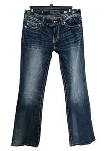 Miss Me women's bootcut jeans Sz 30 Tall Embellished detailed horseshoe designs.