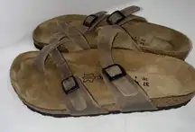 Aerothotic Leather Boho Gorpcore Outdoor Split Toe Cork Sandals Women’s Sz 37