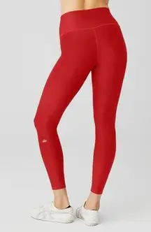 Alo Yoga NEW  7/8 Size Medium High-Waist Airlift Legging In Classic Red