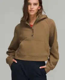 lululemon oversized scuba half zip hoodie size xl/xxl artifact