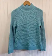 Talbots knit light blue sweater