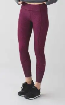 Lululemon  Tight Stuff Tight 24” 
Star Pixel Raspberry Bordeaux Drama