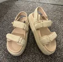 Steve Madden Bigmona Natural Raffia