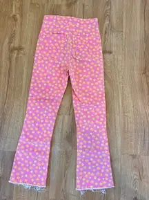 Patterned Jean flare