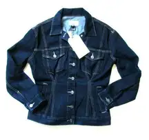 NWT Current/Elliott The Corset Trucker in Hearst Denim Jean Jacket 0 / XS $328